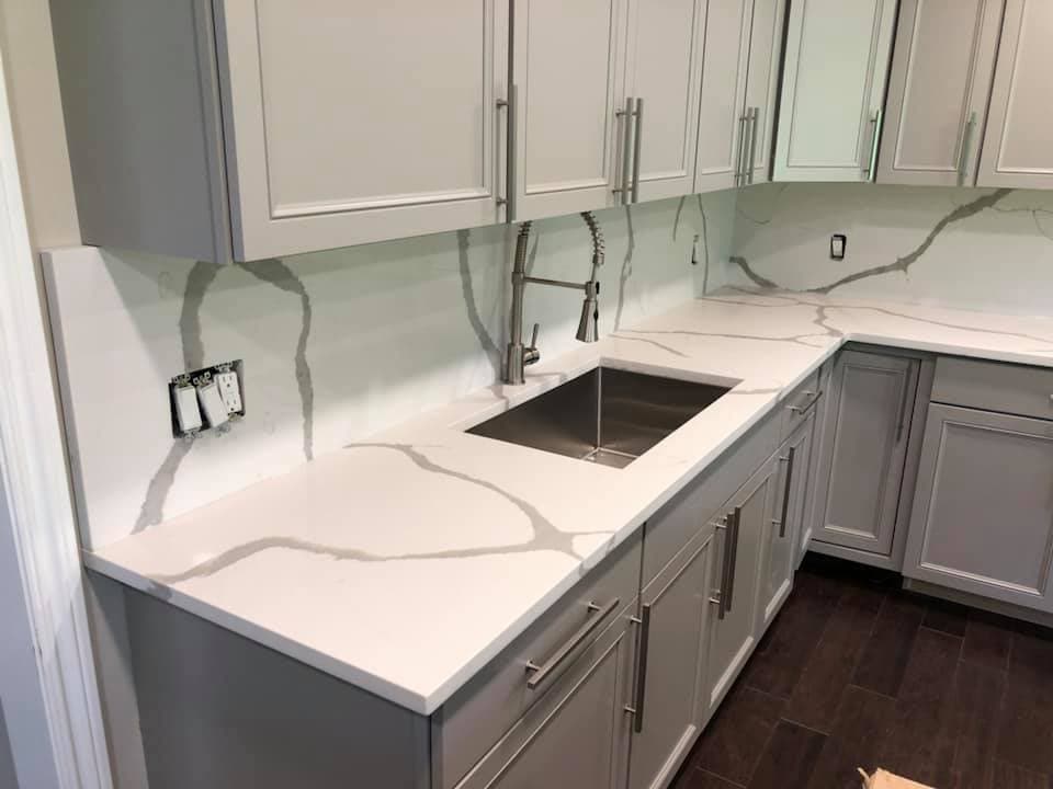Kitchen countertop installed by Quality Work Granite