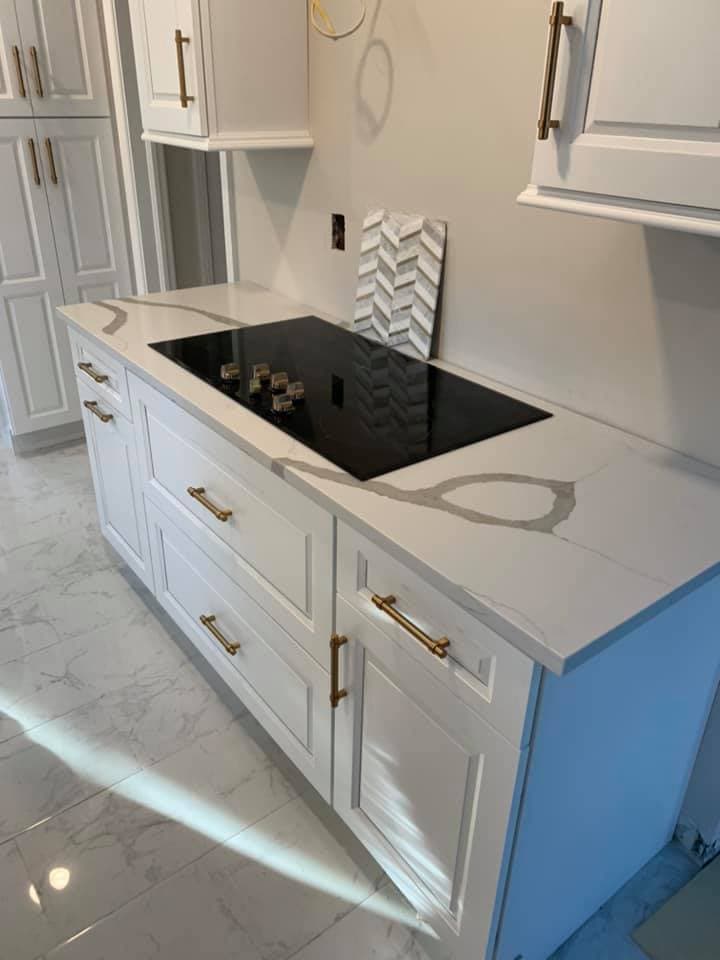 Kitchen countertop installed by Quality Work Granite
